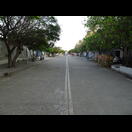 Beginn der Strandpromenade von Puducherry